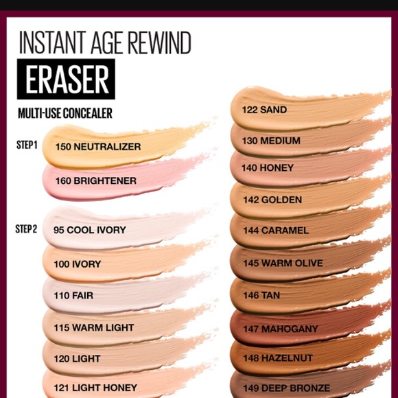 💕 3x Maybelline ERASER INSTANT AGE REWIND Multi-use CONCEALER; DEEP BRONZE - Picture 9 of 9